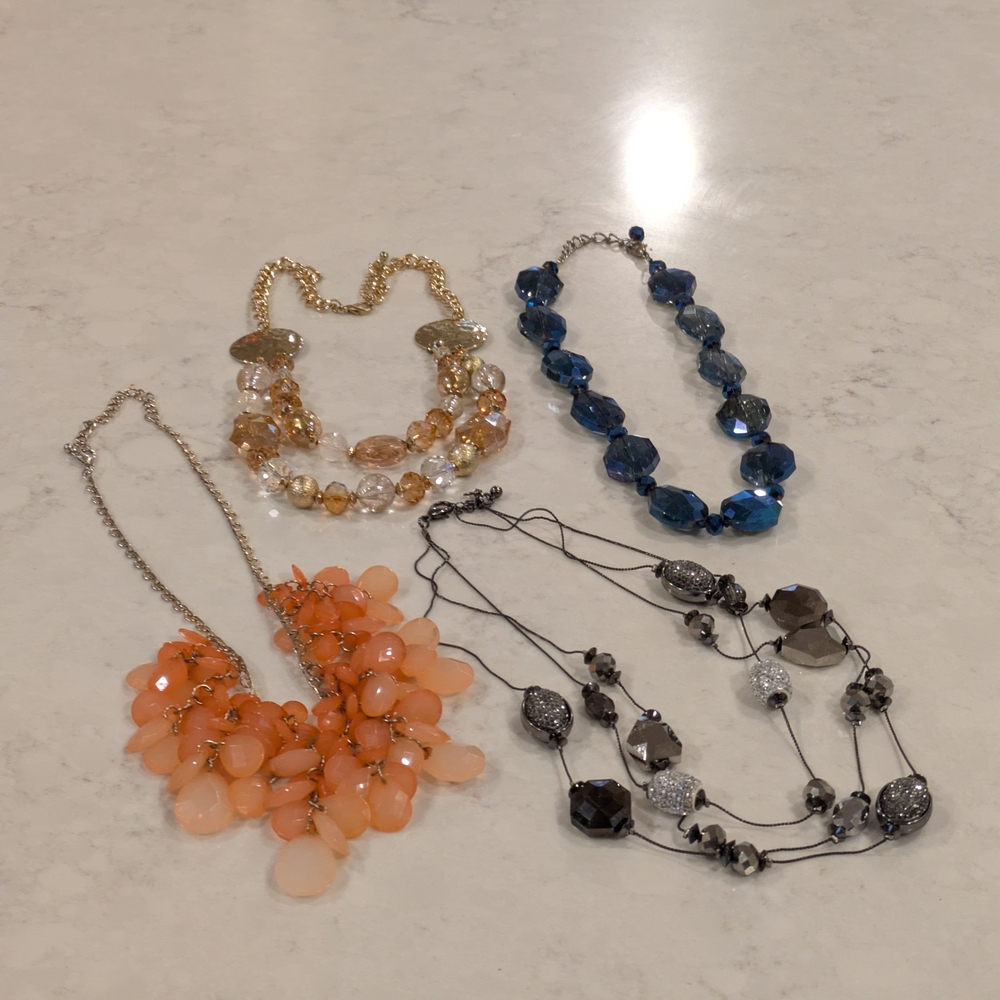 Chic Multicolor Necklace Collection Set Of 4
